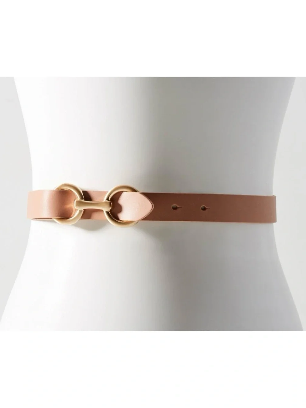 NWOT Anthropologie Chantal Leather Belt In Neutral  Size Small